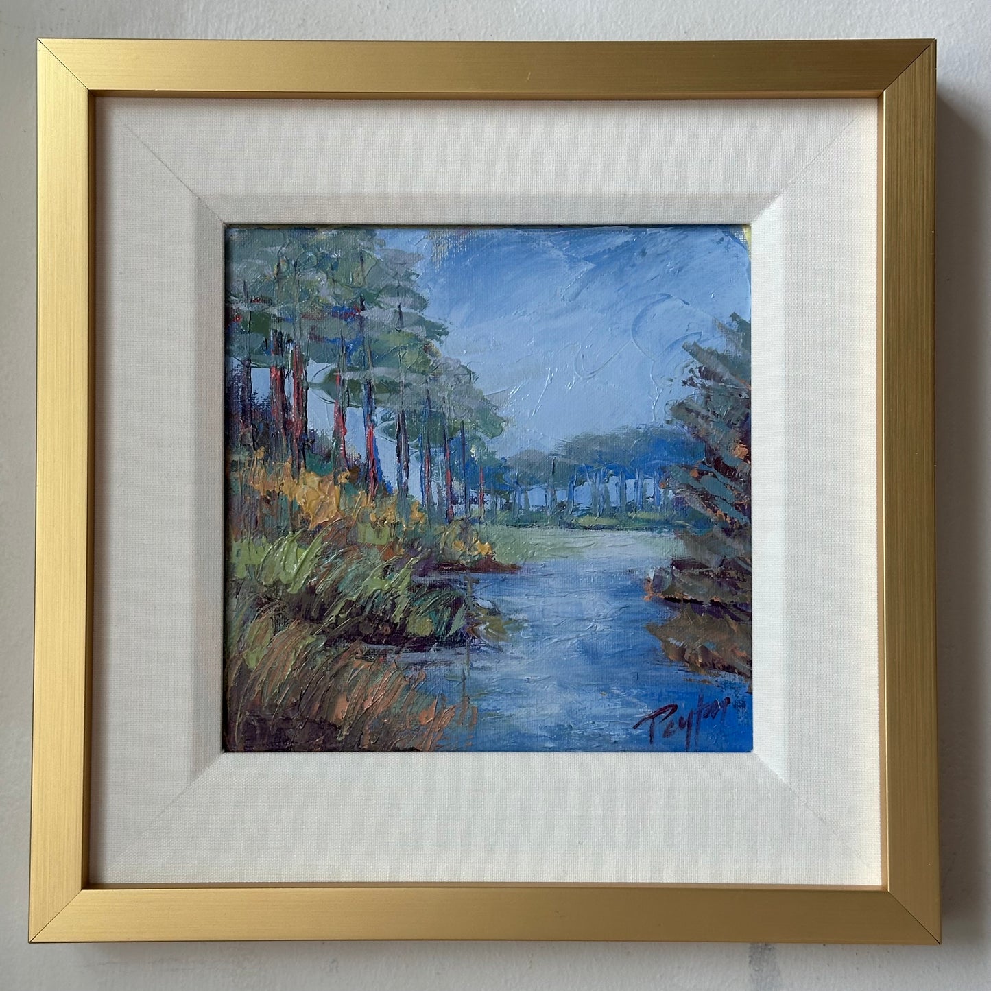 Blue Western Lake Size 12.5 x 12.5