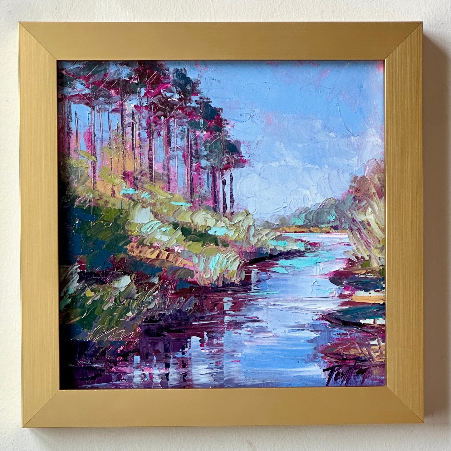 Blue Deer Lake, Size 12 x 12