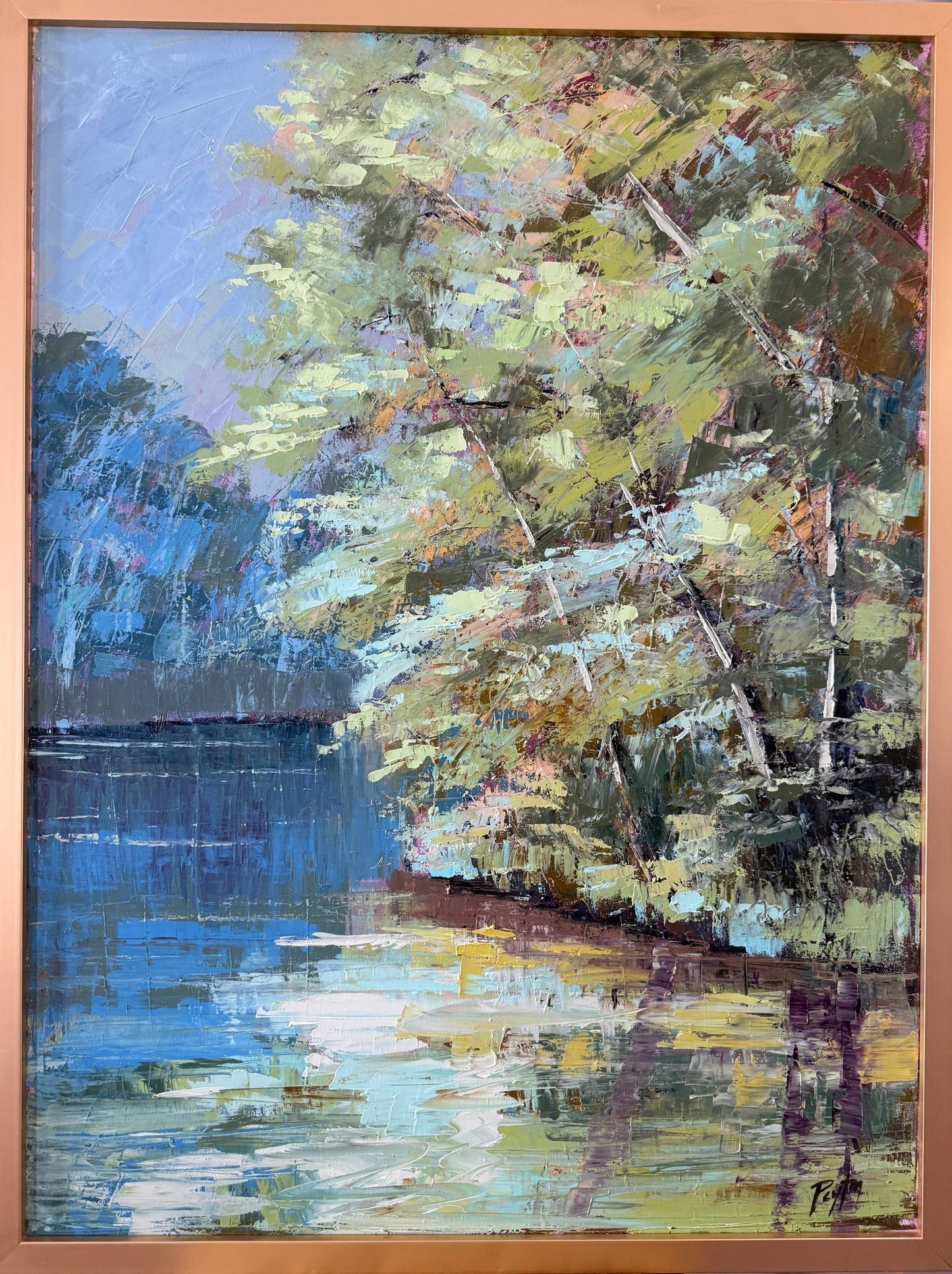 Turquoise Creek, Size 40 x 30