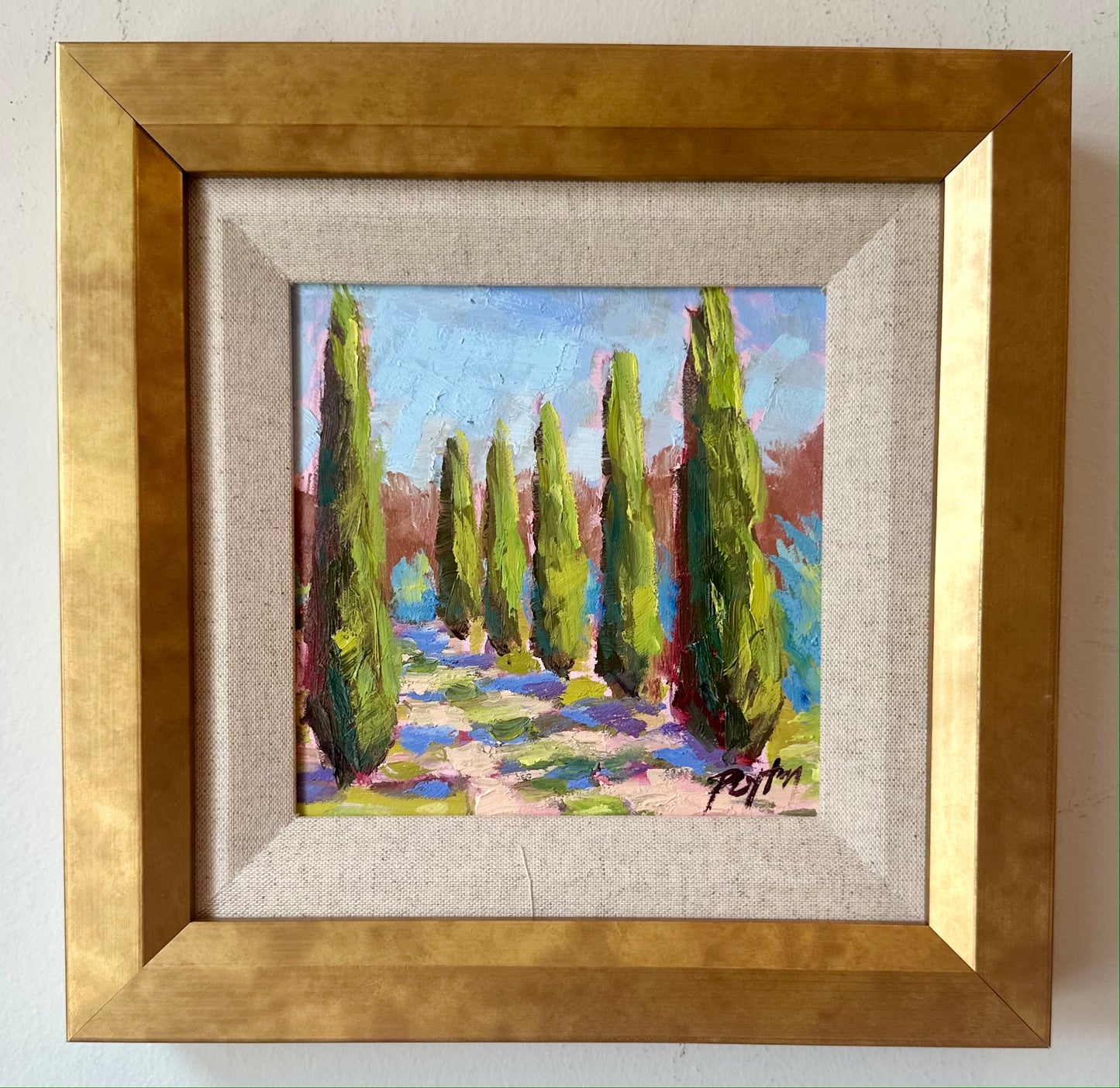 Cypress Trees II, Size 10 x 10