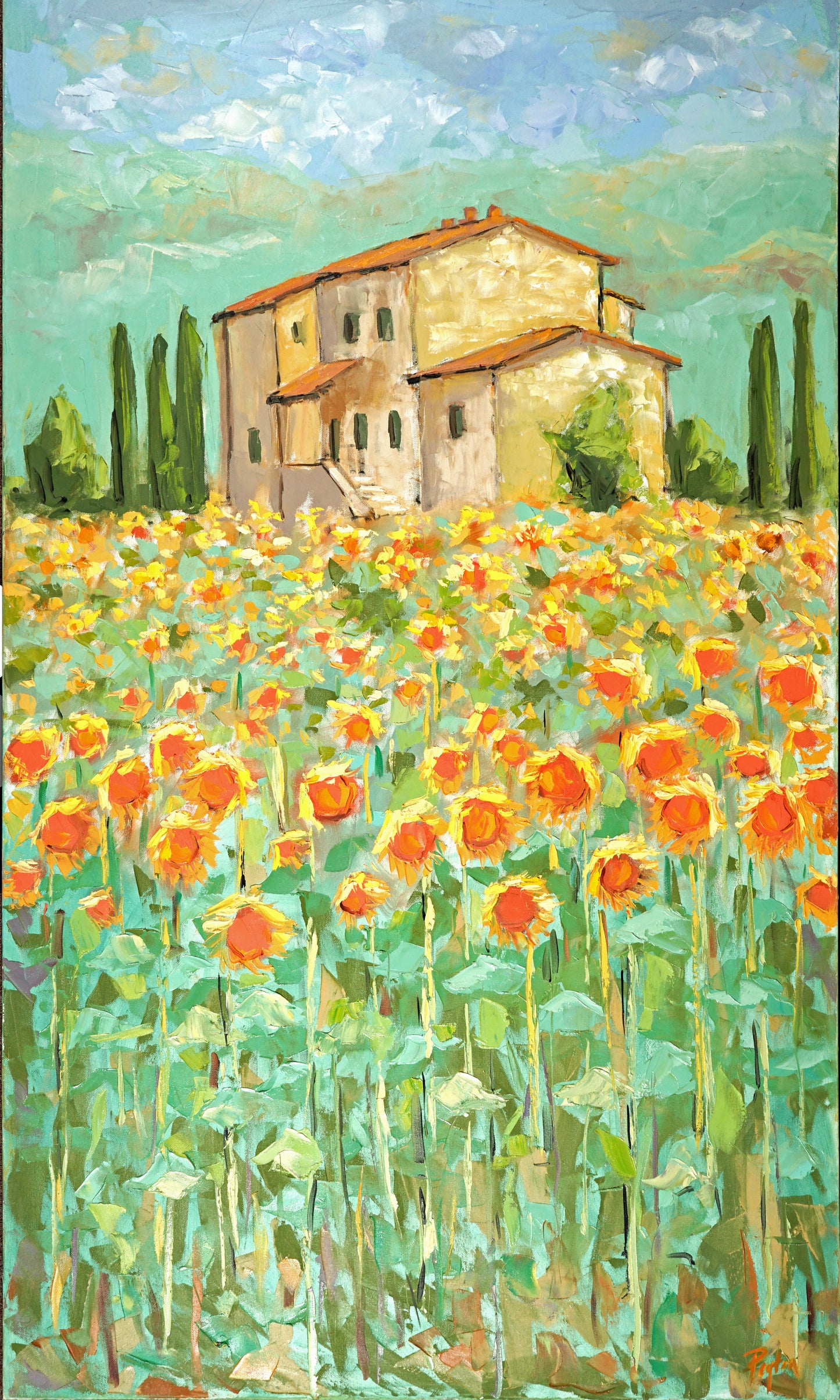 Sunflowers in Provence Print
