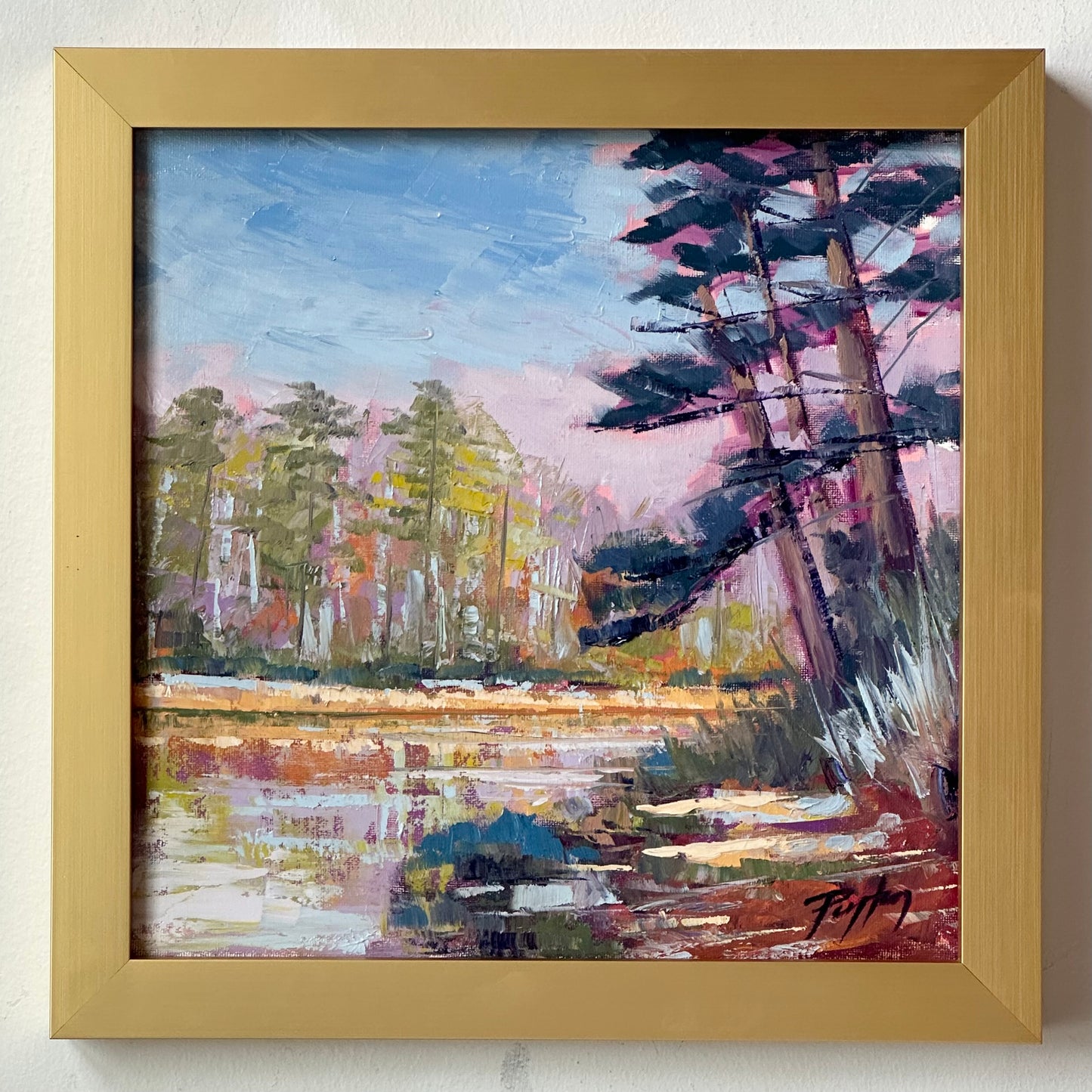 Mississippi Pine Trees, Size 14 x 14