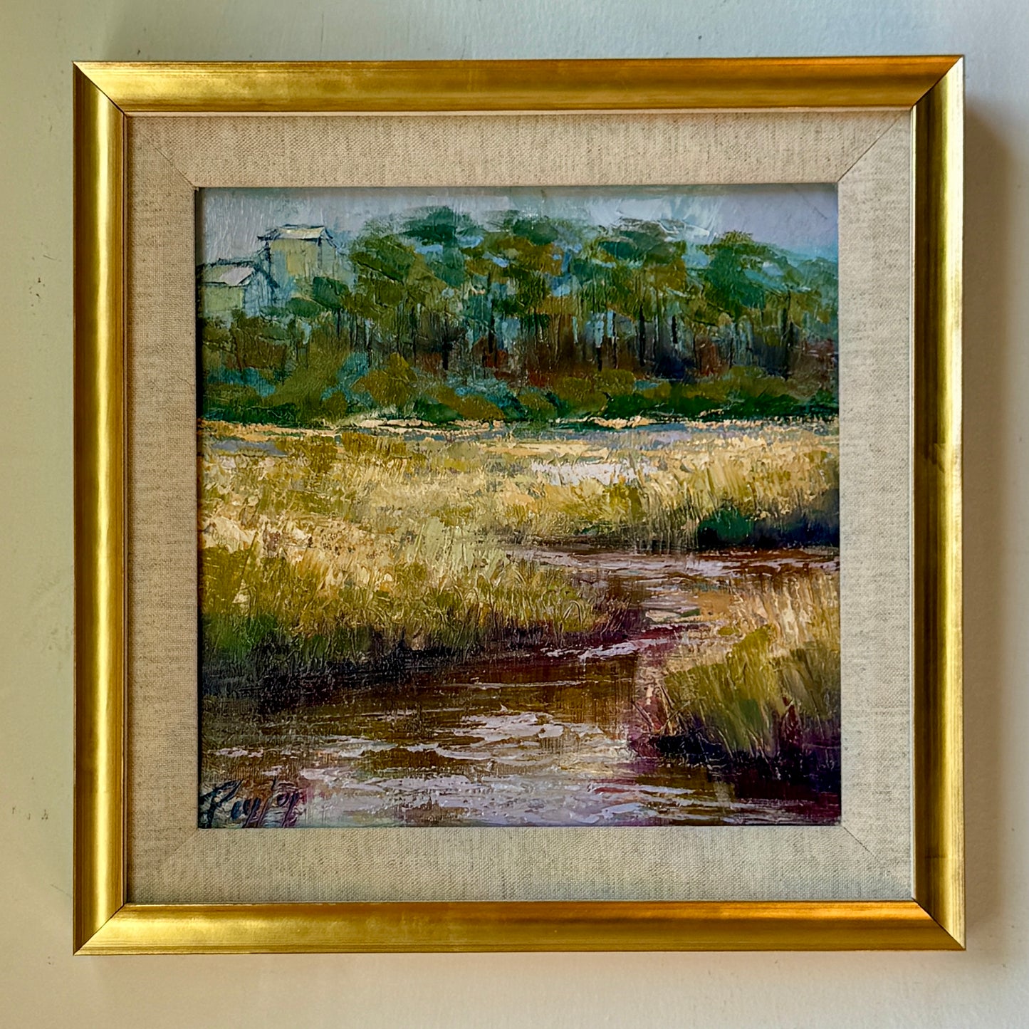 Watercolor Marsh, Size 14 x 14