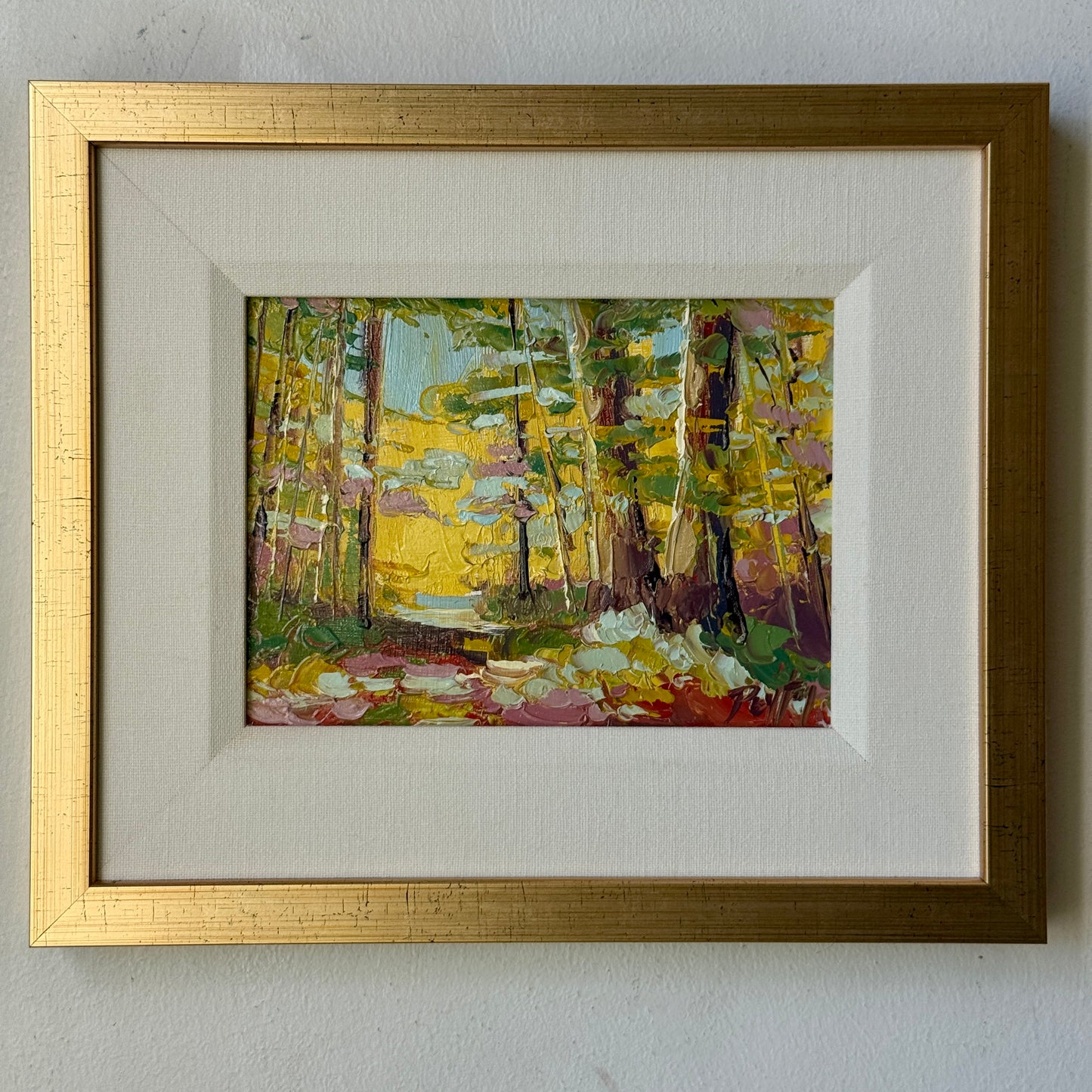 Sunlit Trees, Size 10 x 12