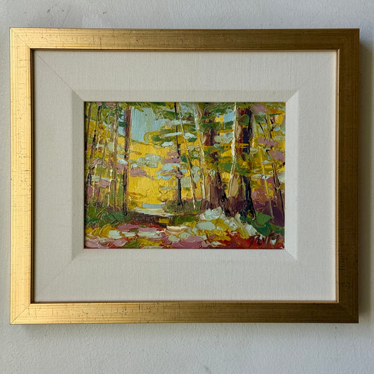 Sunlit Trees, Size 10 x 12