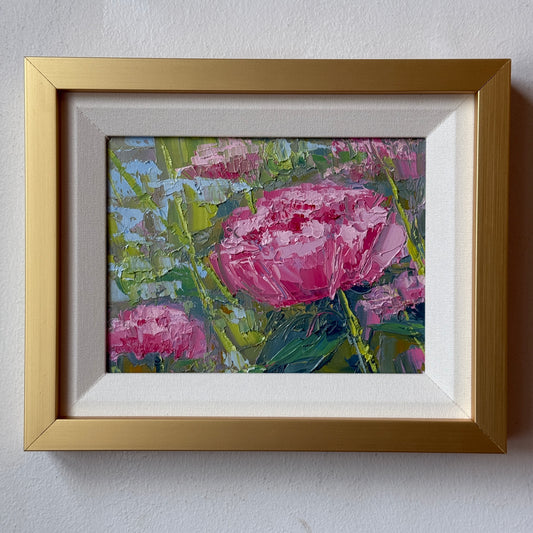 Pink Peonies, Size 9 x 11