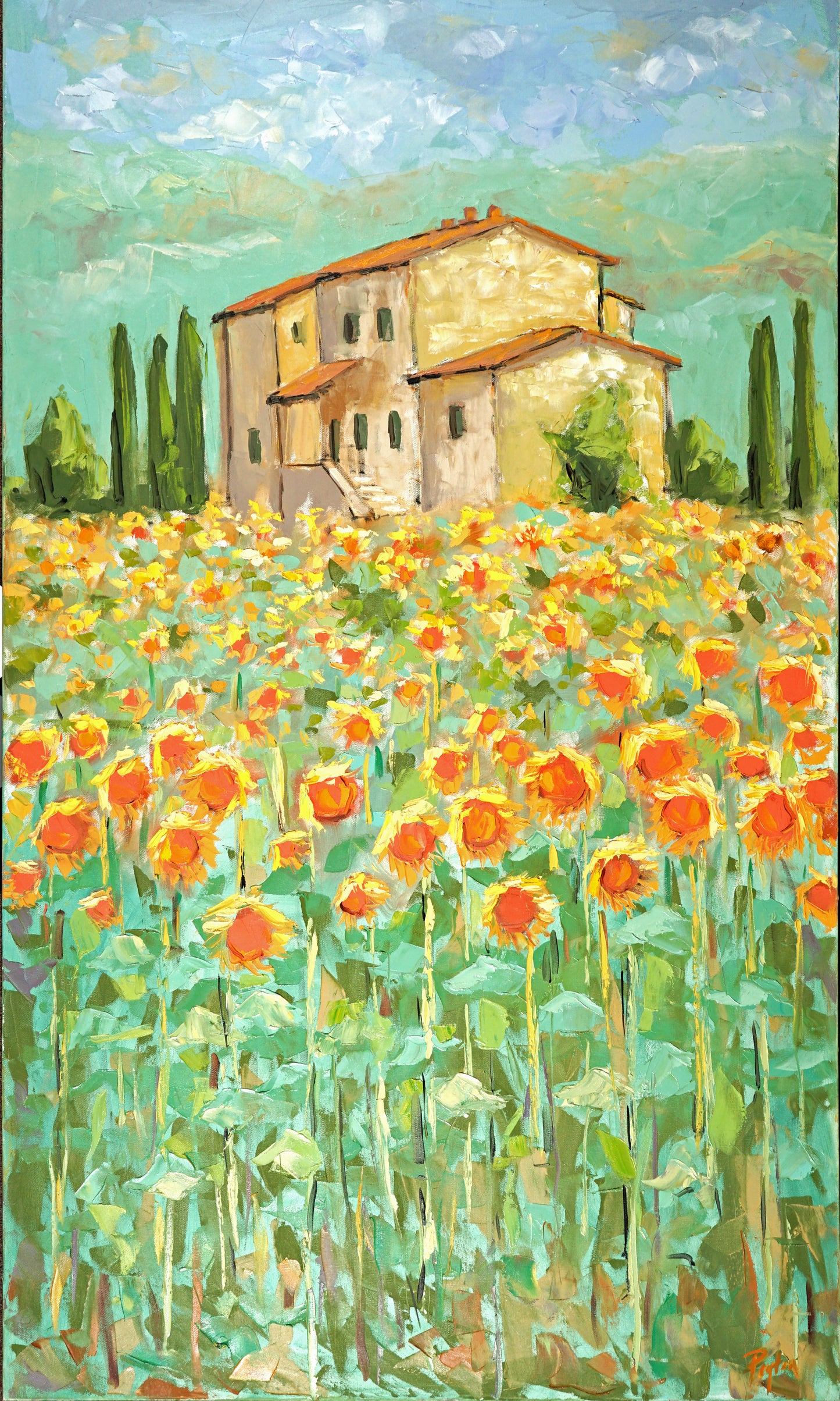 Sunflowers in Provence Print