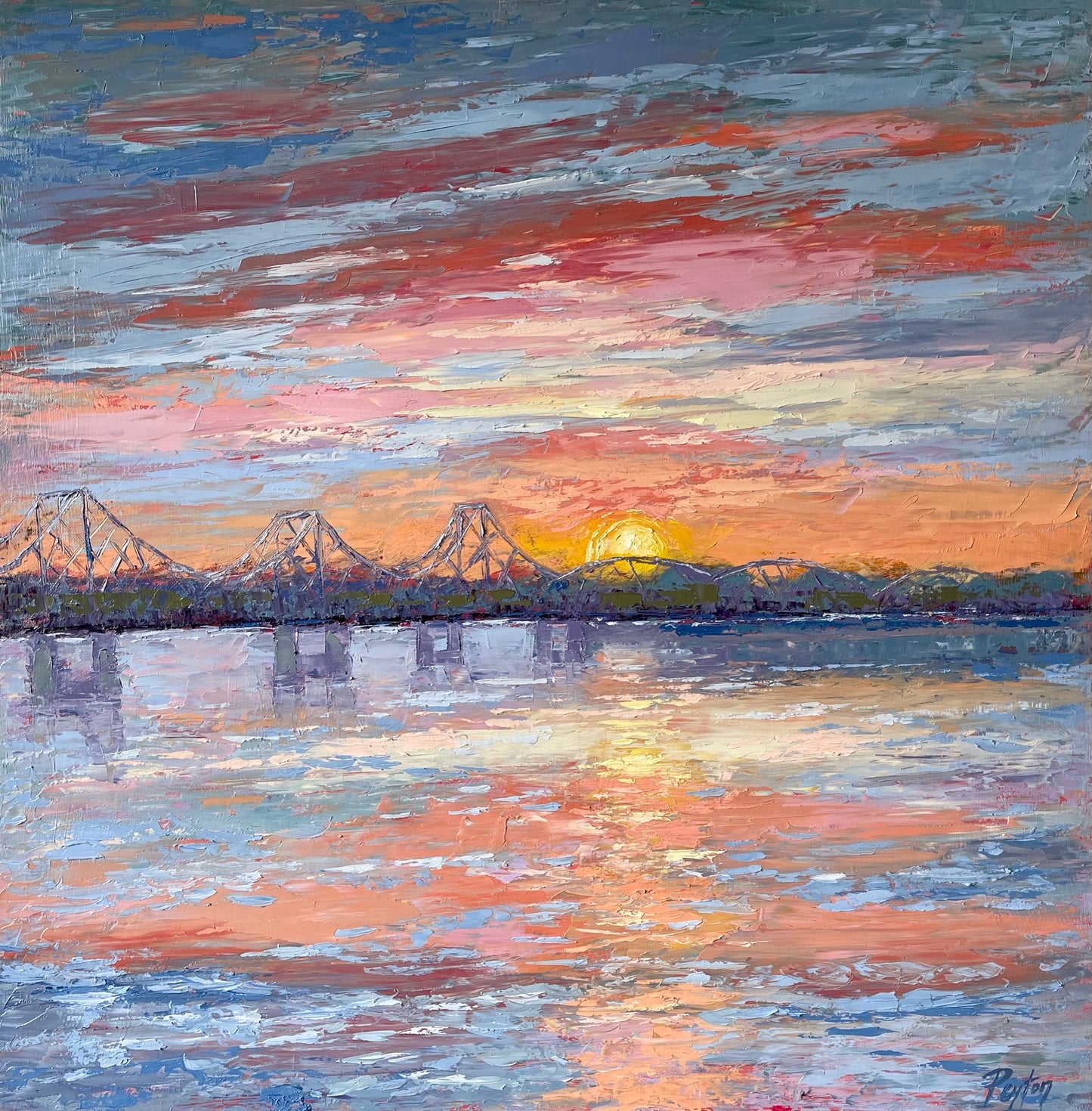 Vicksburg Bridge over Mississippi River Print